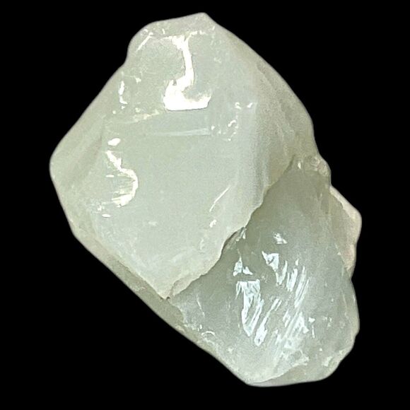 Milk Glass Opalescent Layered Art Glass Cullet Glowing Manganese Slag #5GX53 - Picture 5 of 6